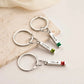 BIRTHSTONE BAR MEMORIAL KEYCHAIN