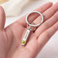 BIRTHSTONE BAR MEMORIAL KEYCHAIN