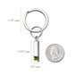 BIRTHSTONE BAR MEMORIAL KEYCHAIN