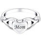 CUSTOM HEART IN HANDS MEMORIAL RING