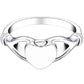 CUSTOM HEART IN HANDS MEMORIAL RING