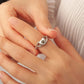 CUSTOM HEART IN HANDS MEMORIAL RING