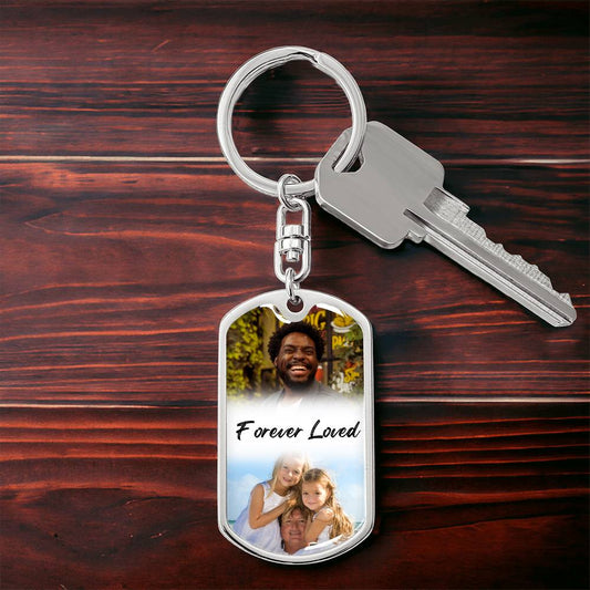 CUSTOM ENGRAVABLE PHOTO KEYCHAIN