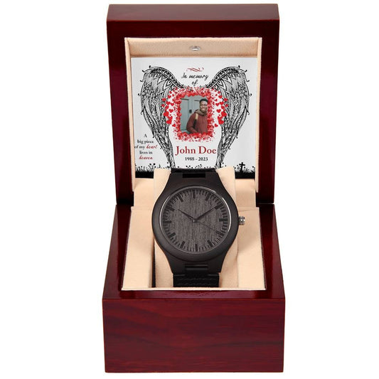 CUSTOM MEMORIAL WOODEN WATCH