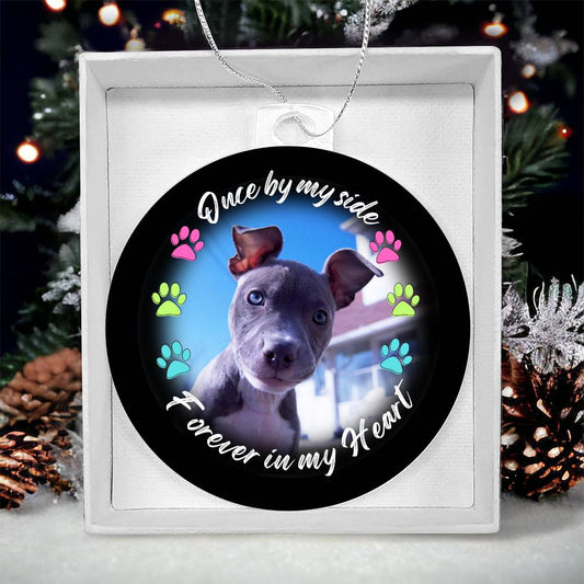 FOREVER IN MY HEART CUSTOM PHOTO MEMORIAL ORNAMENT