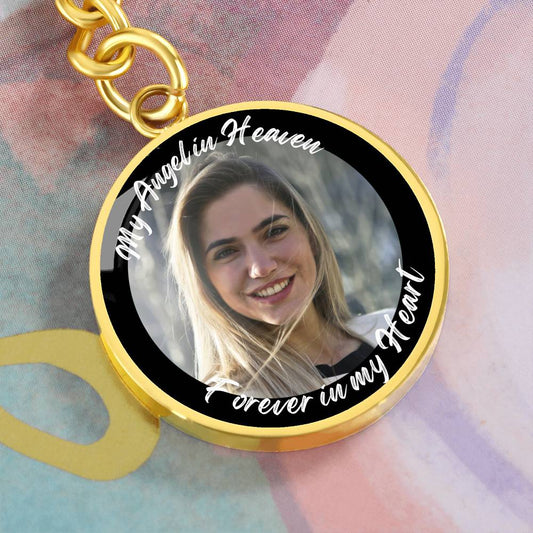 CUSTOM ENGRAVABLE ROUND KEYCHAIN